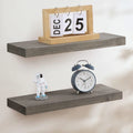 Handcrafted European Pine Natural Rustic Wooden Floating Shelves Wall Mounted Set of 2