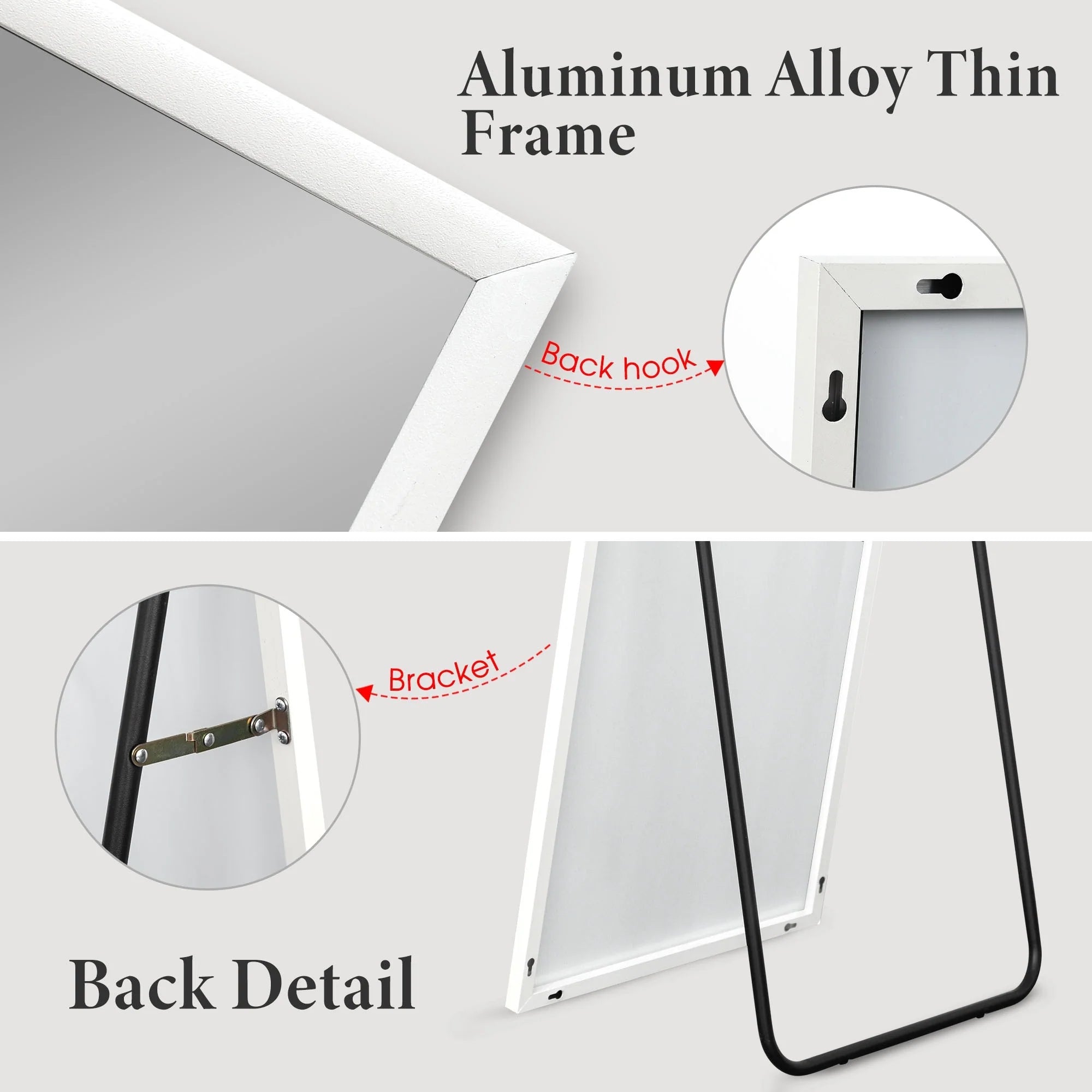 Full Length Mirror Large Wall Mounted Mirror Full Body Mirror