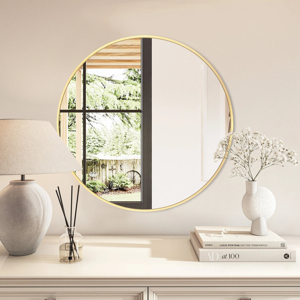 Modern Bathroom Wall Mounted Round Vanity Mirror