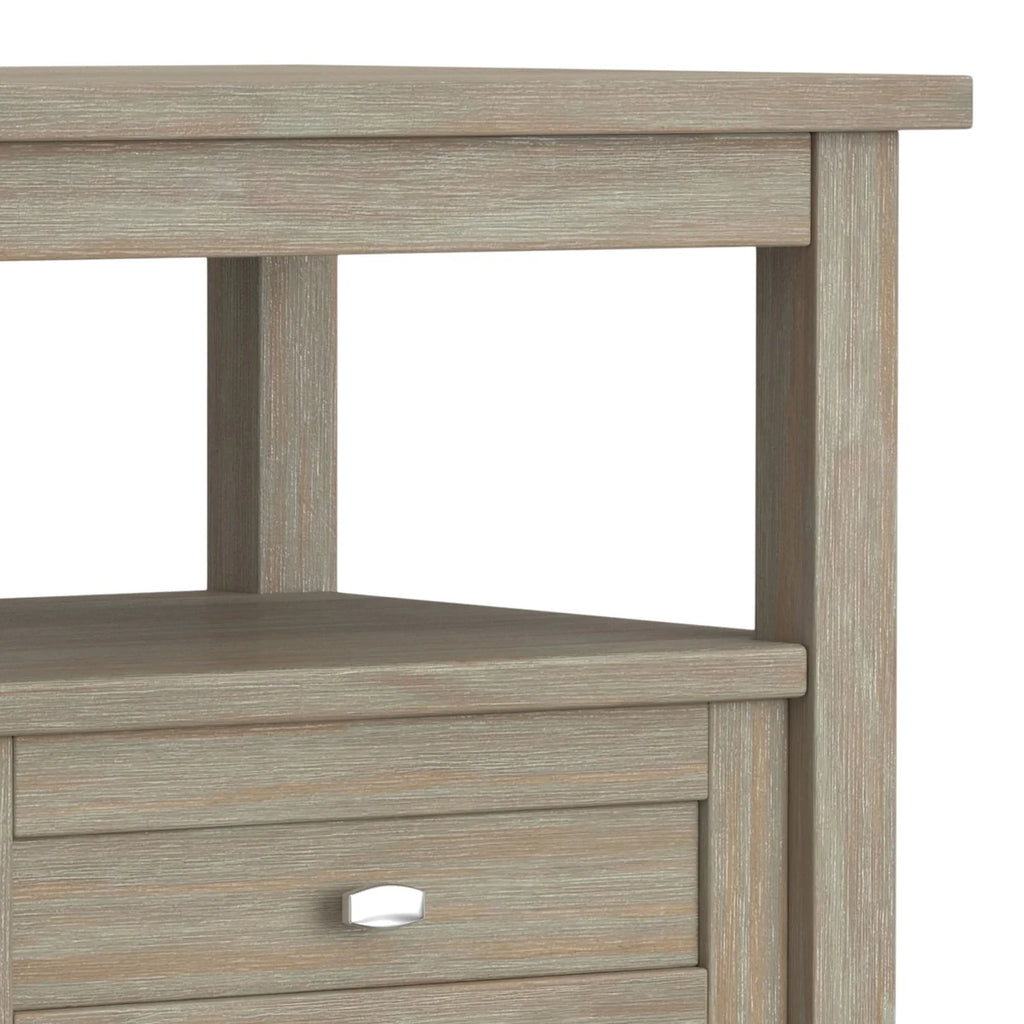 WYNDENHALL Norfolk SOLID WOOD 20 inch Wide Rectangle Transitional End Side Table - 20 inch Wide
