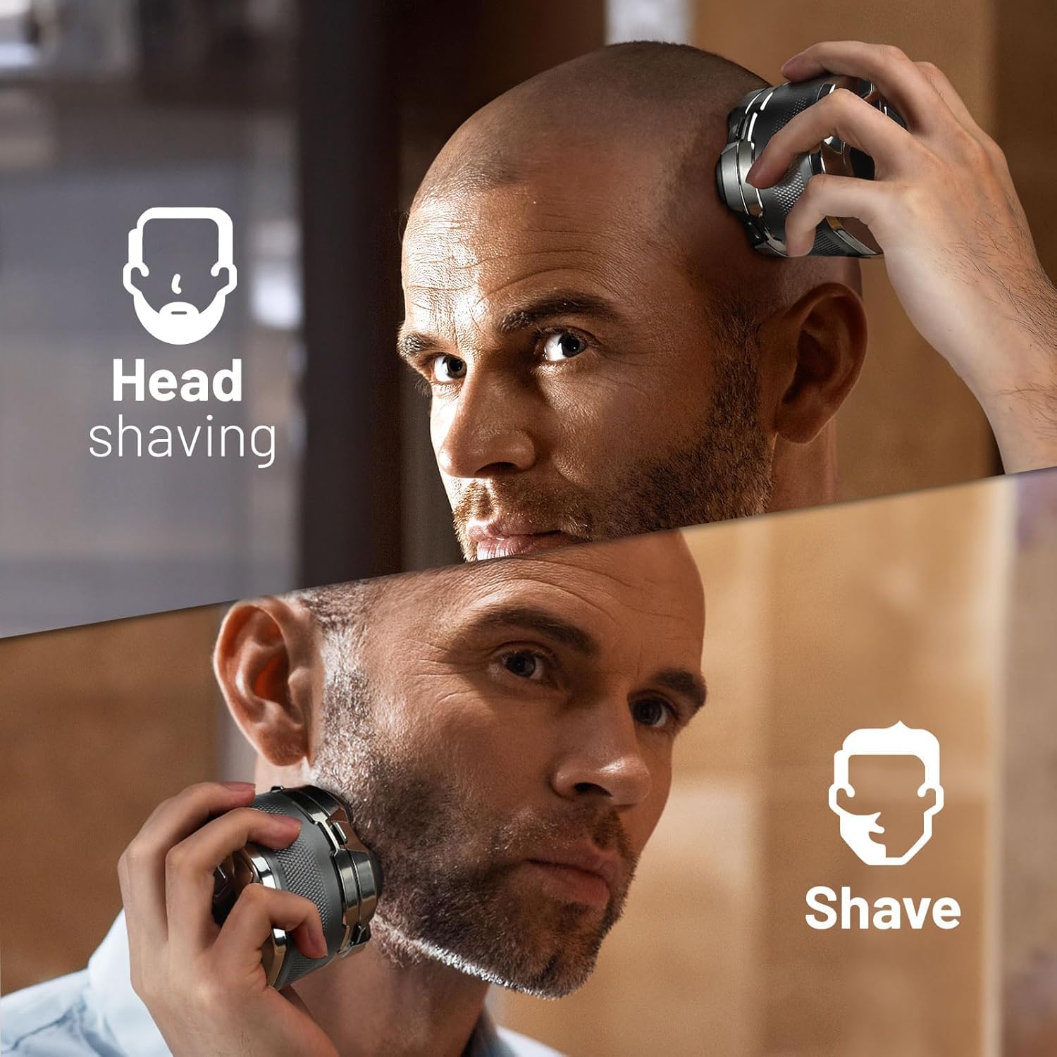Wyklaus Waterproof Hypoallergenic Head & Face Shaver