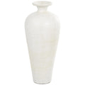 Ceramic Tall Amphora Floor Decorative Vase - White - Roche River Decor