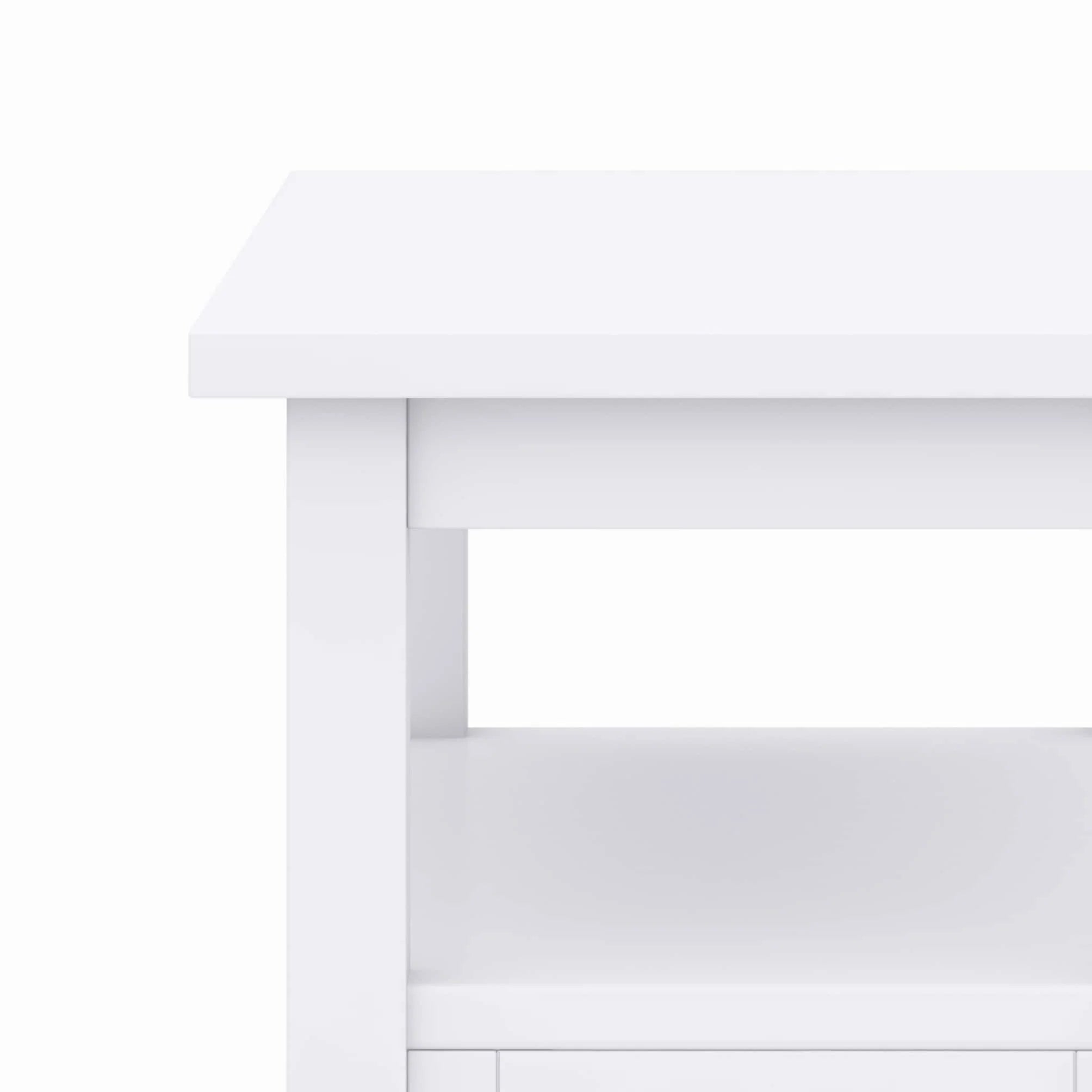 WYNDENHALL Norfolk SOLID WOOD 14 inch Wide Rectangle Transitional Narrow Side Table - 14 Inches wide