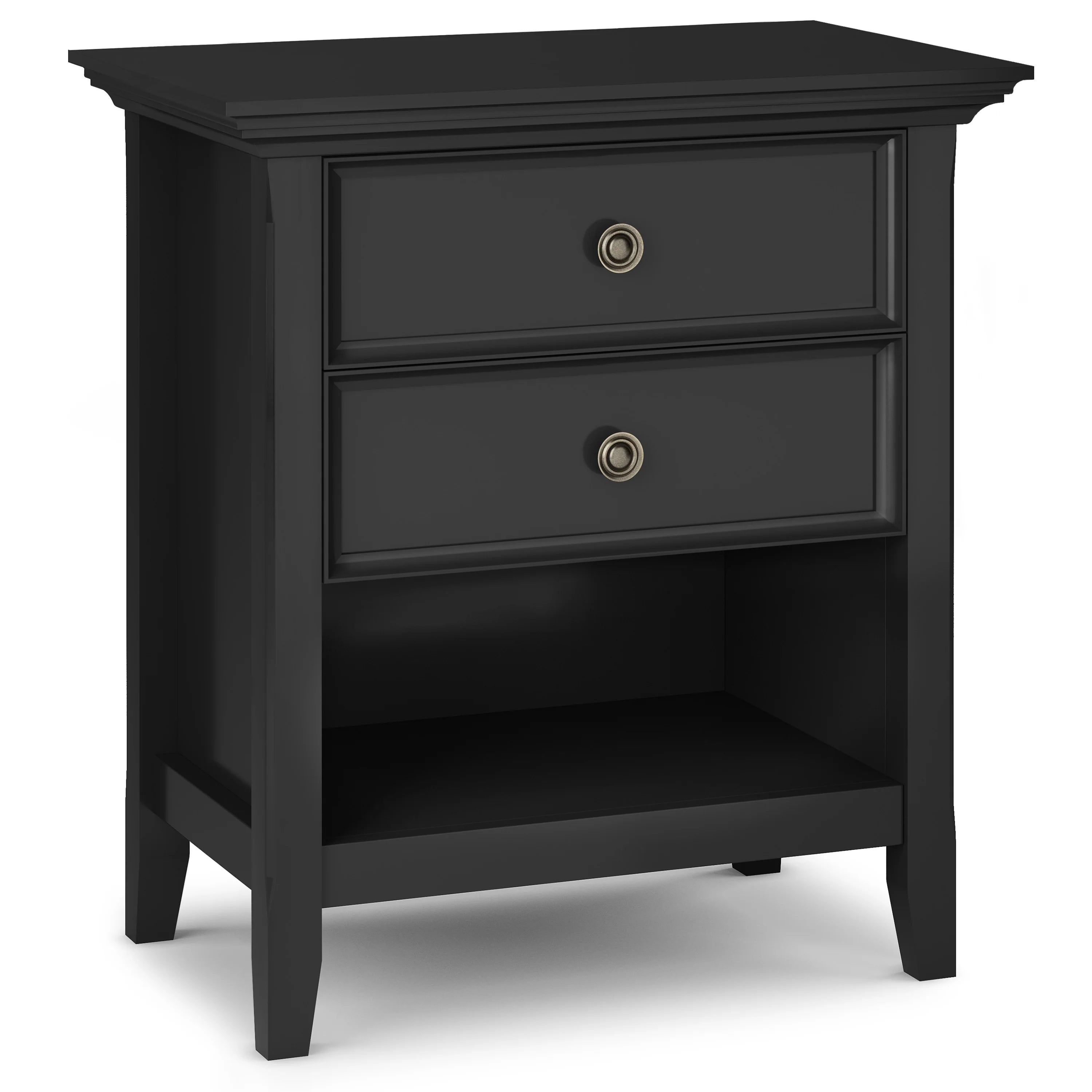 WYNDENHALL Halifax SOLID WOOD 24 inch Wide Bedside Nightstand Table