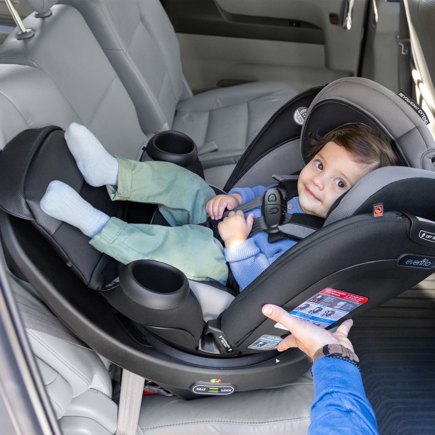 EVENFLO Revolve360 Extend All-in-One Car Seat with Cover