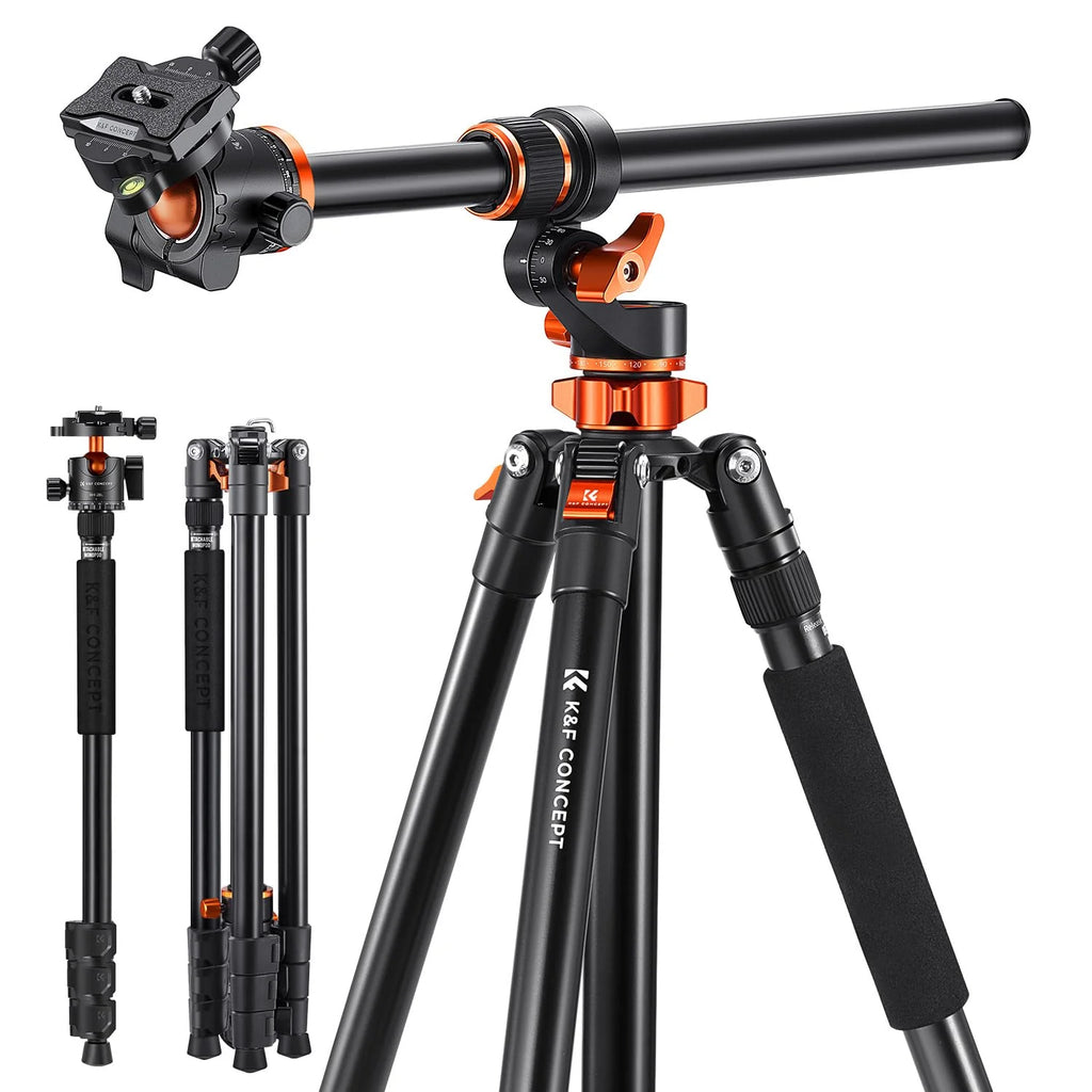 K&F CONCEPT 90'' Ultra High Camera Tripod with Metal Ball Head