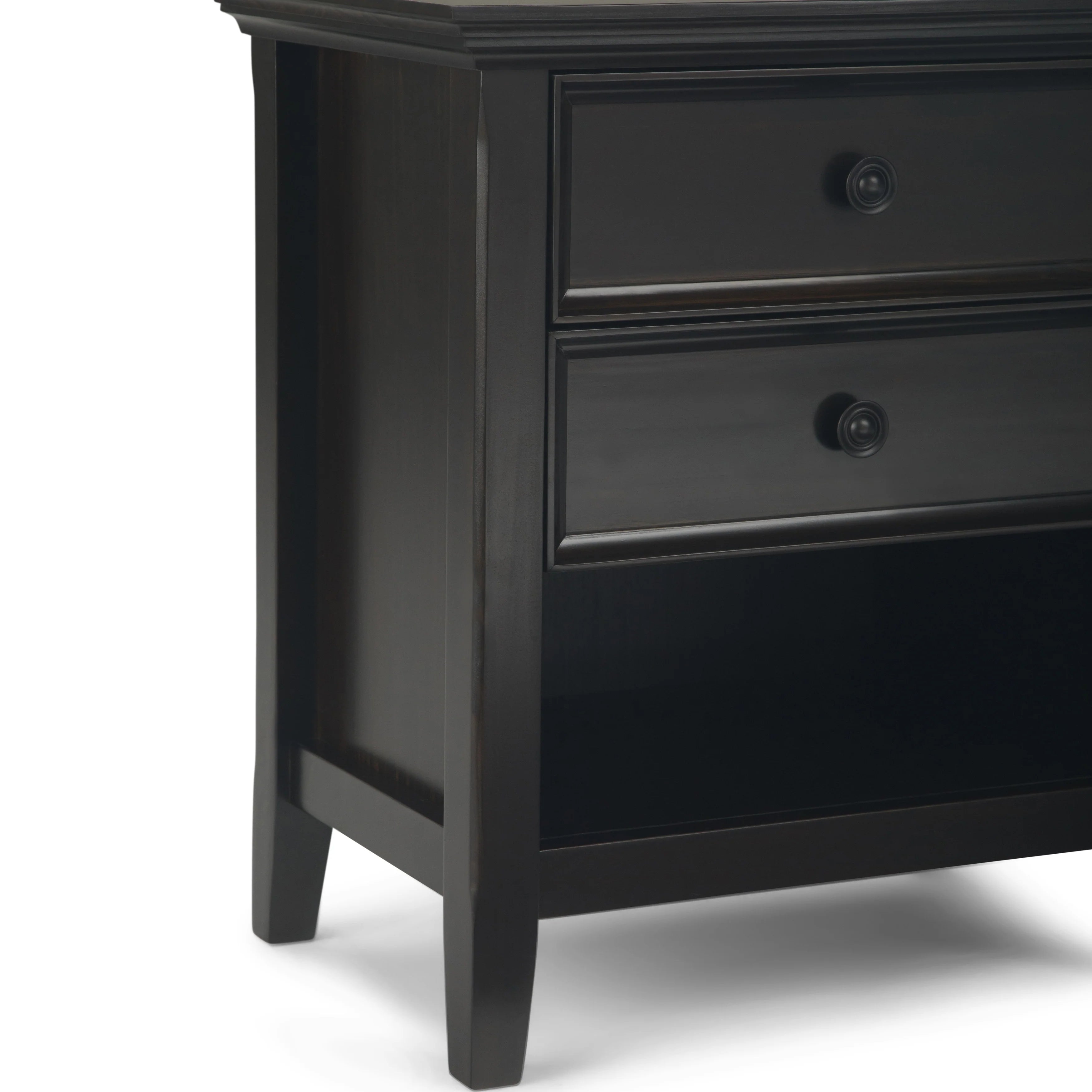 WYNDENHALL Halifax SOLID WOOD 24 inch Wide Bedside Nightstand Table