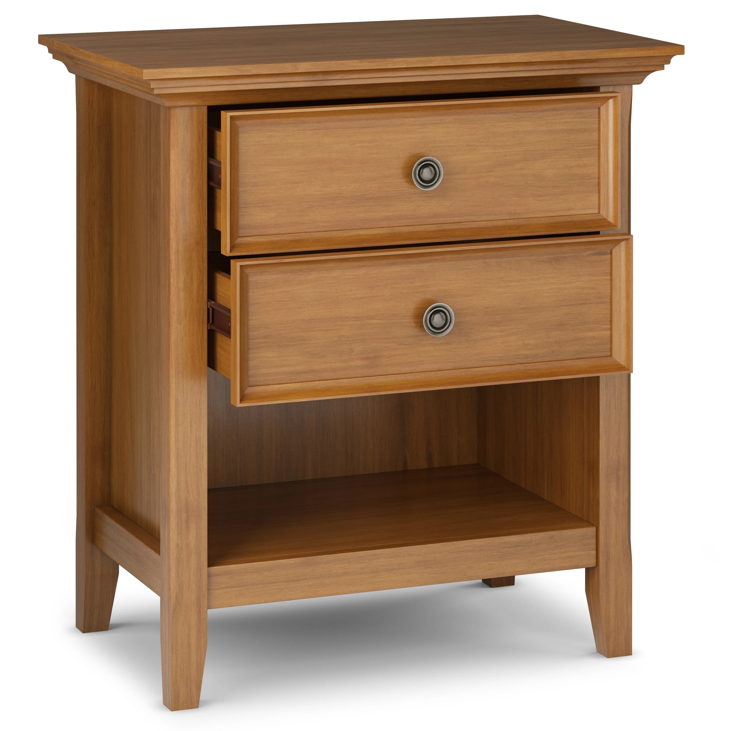WYNDENHALL Halifax SOLID WOOD 24 inch Wide Bedside Nightstand Table