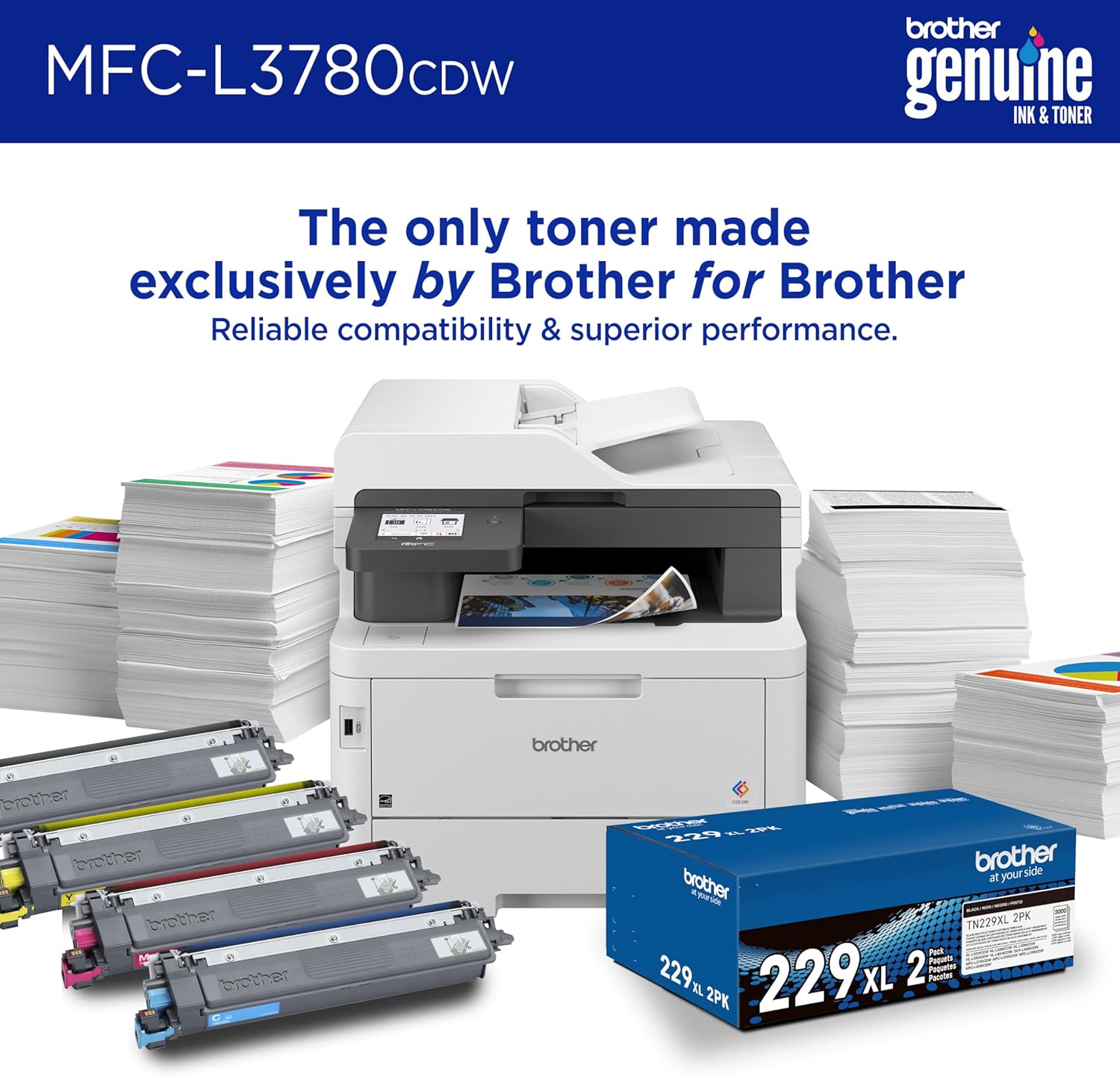BROTHER MFC-L3780CDW Wireless Color All-In-One Printer