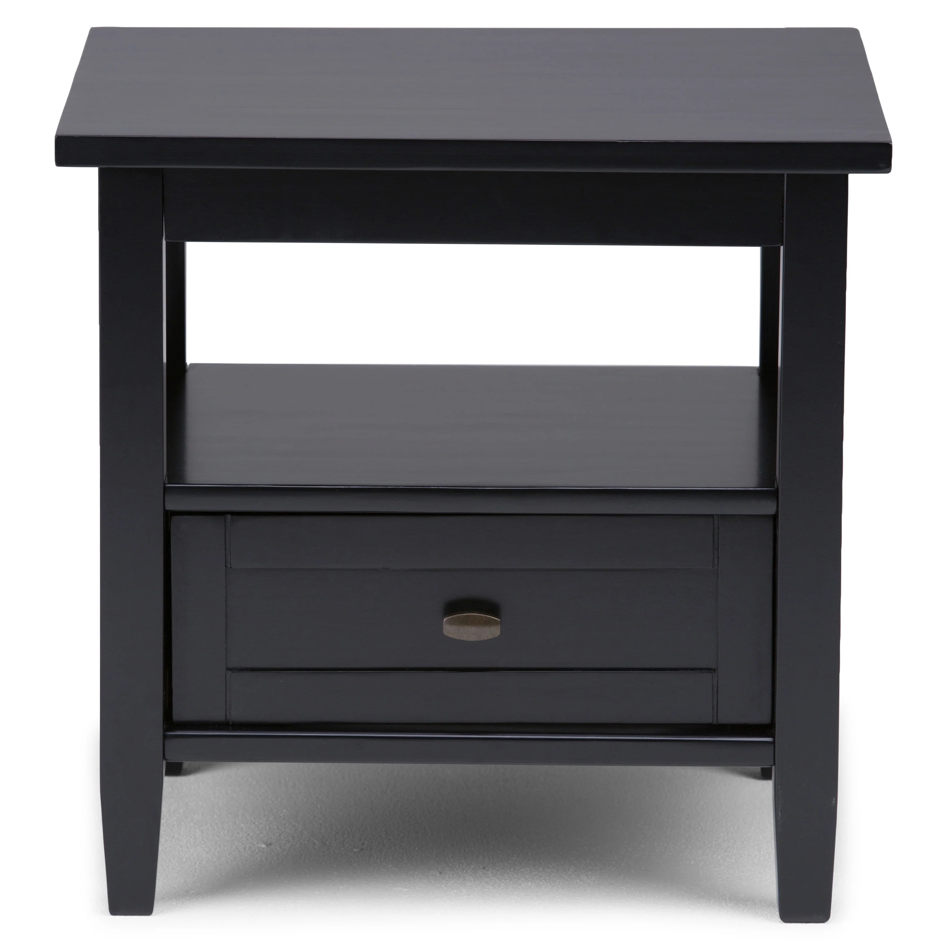 WYNDENHALL Norfolk SOLID WOOD 20 inch Wide Rectangle Transitional End Side Table - 20 inch Wide