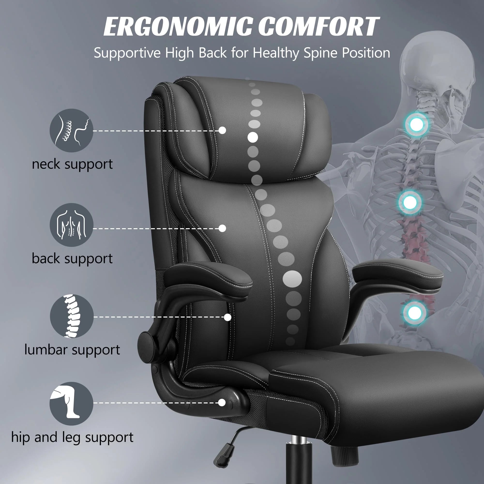 HEROSET Ergonomic Big and Tall Executive Office Chair
