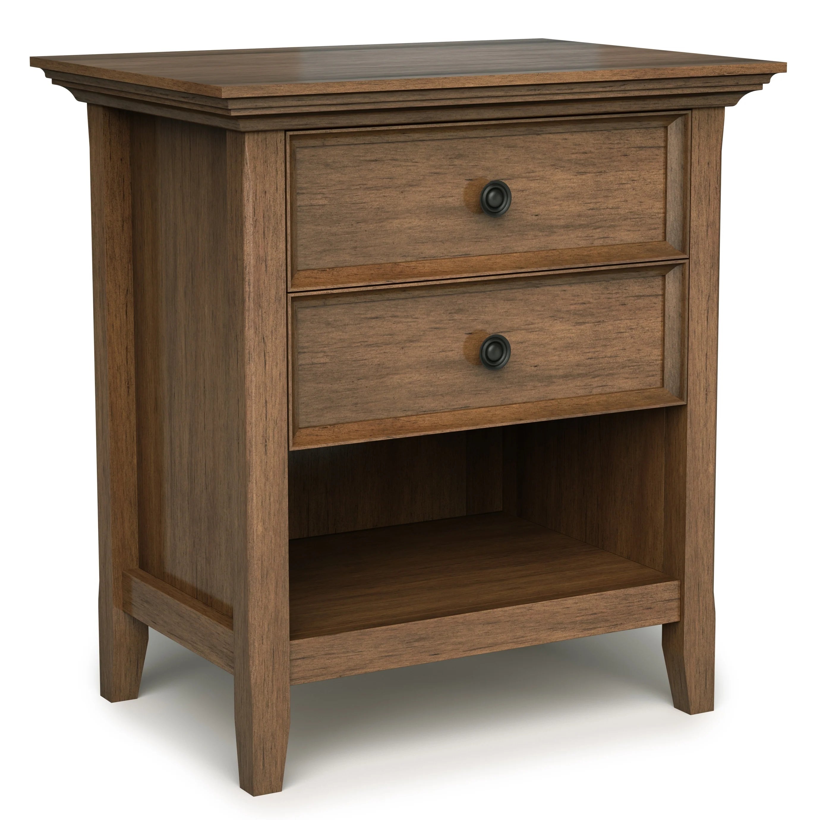 WYNDENHALL Halifax SOLID WOOD 24 inch Wide Bedside Nightstand Table