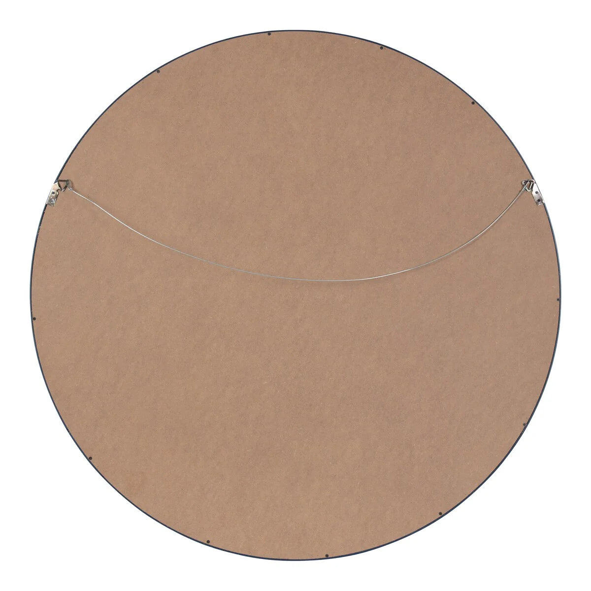 Kate and Laurel Travis Round Wood Accent Wall Mirror