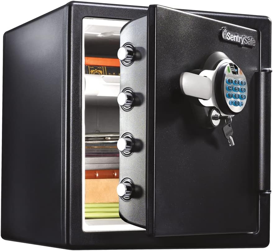 SENTRYSAFE Waterproof Fireproof Alloy Steel Digital Safe 1.23 cu ft