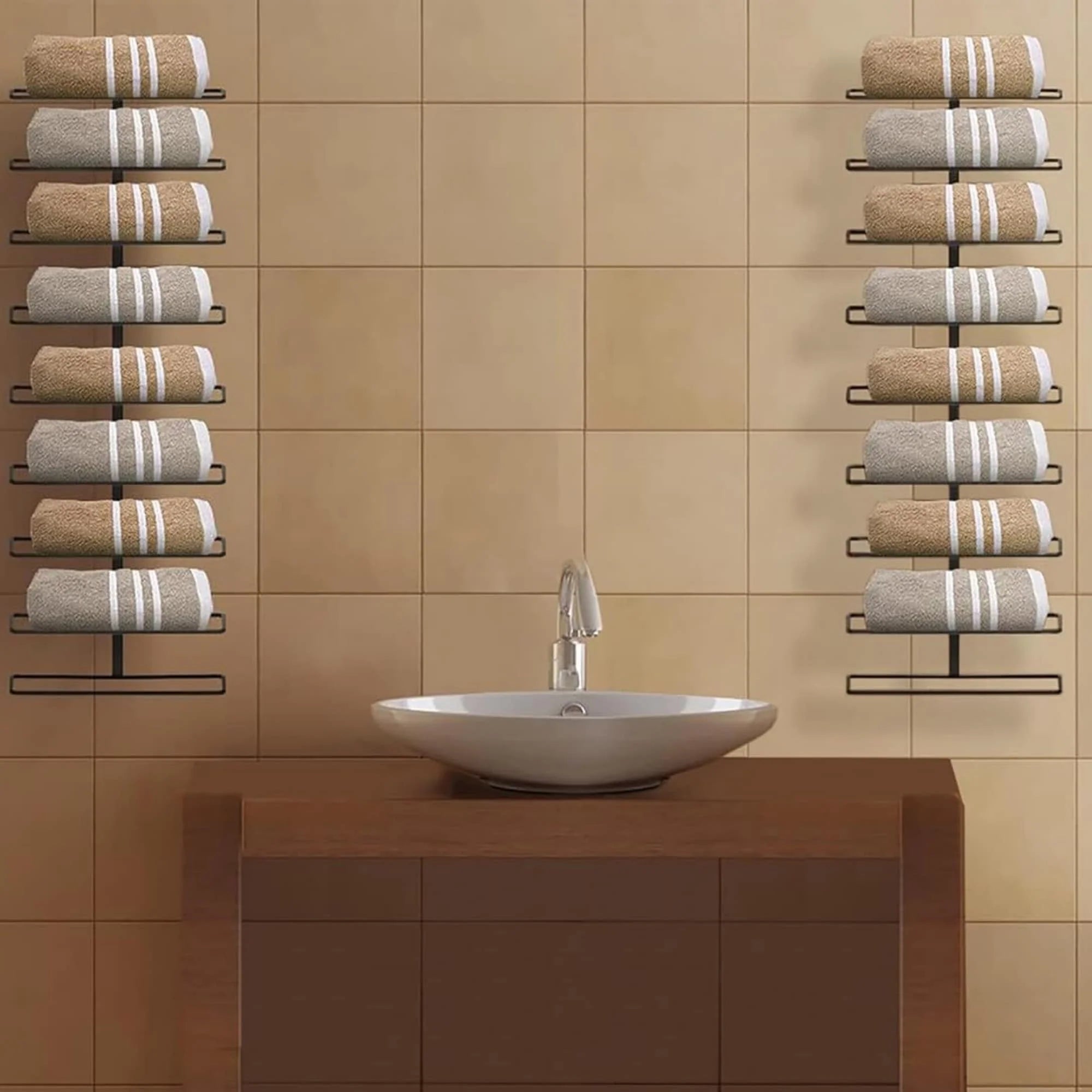Sorbus Wall Mount Wine Rack - 27 Level Wine Rack Wall Mounted for Wine Bottles