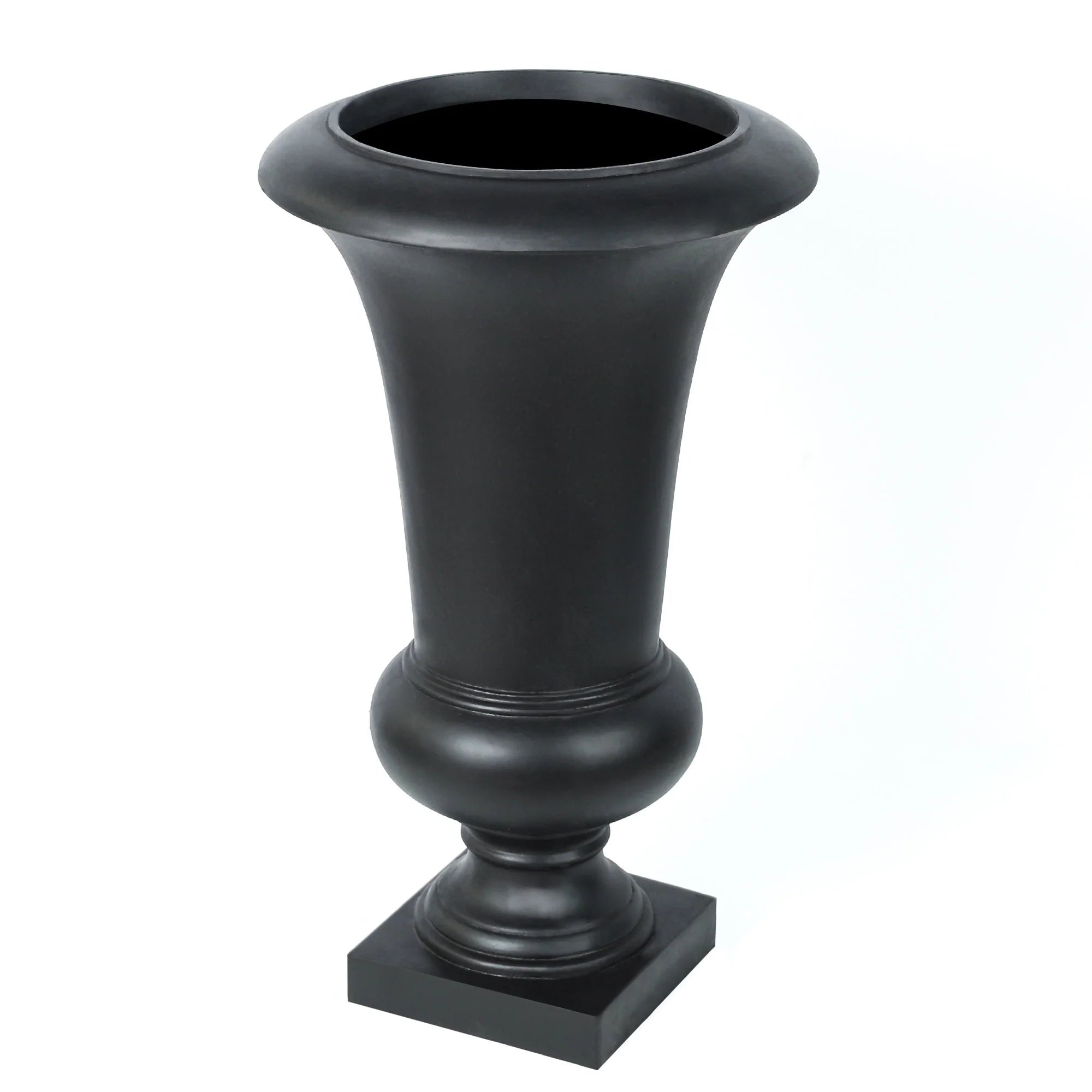 22.75 H Handmade Fiber Stone Tall Urn Planter Pot
