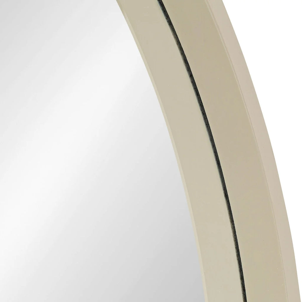 Kate and Laurel Travis Round Wood Accent Wall Mirror