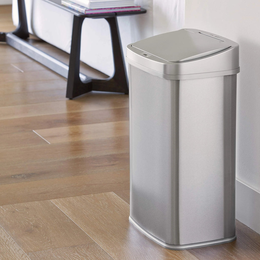 NINESTARS 13 Gallon Touchless Motion Sensor Trash Can