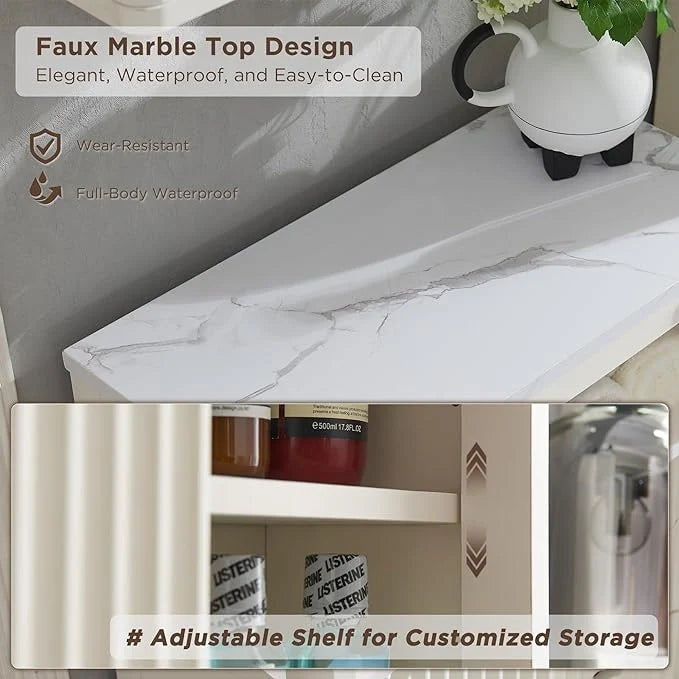 Modern Bathroom Wall Cabinet, Medicine Cabinet, Wall Storage Organizer