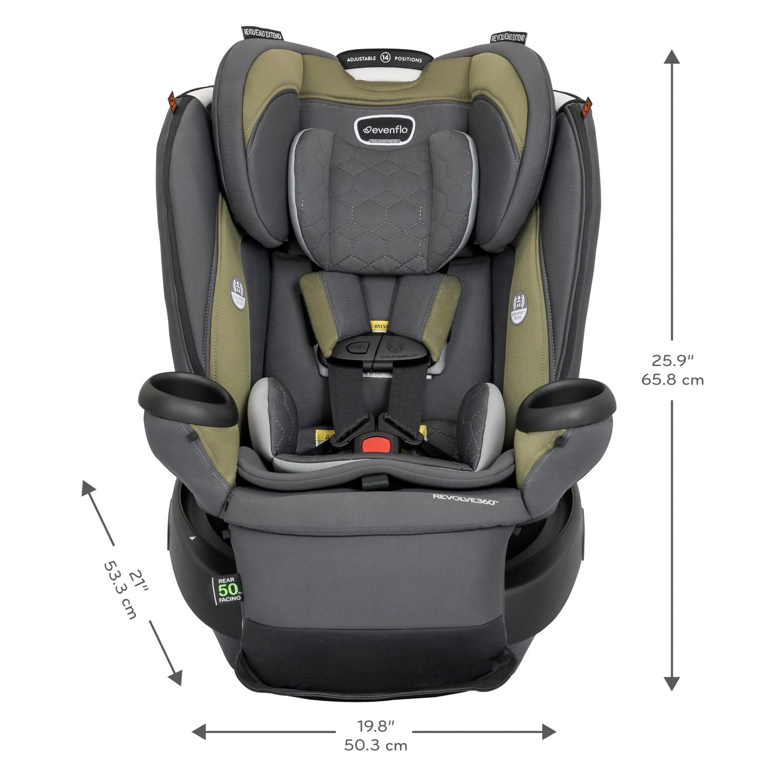 EVENFLO Revolve360 Extend All-in-One Car Seat with Cover
