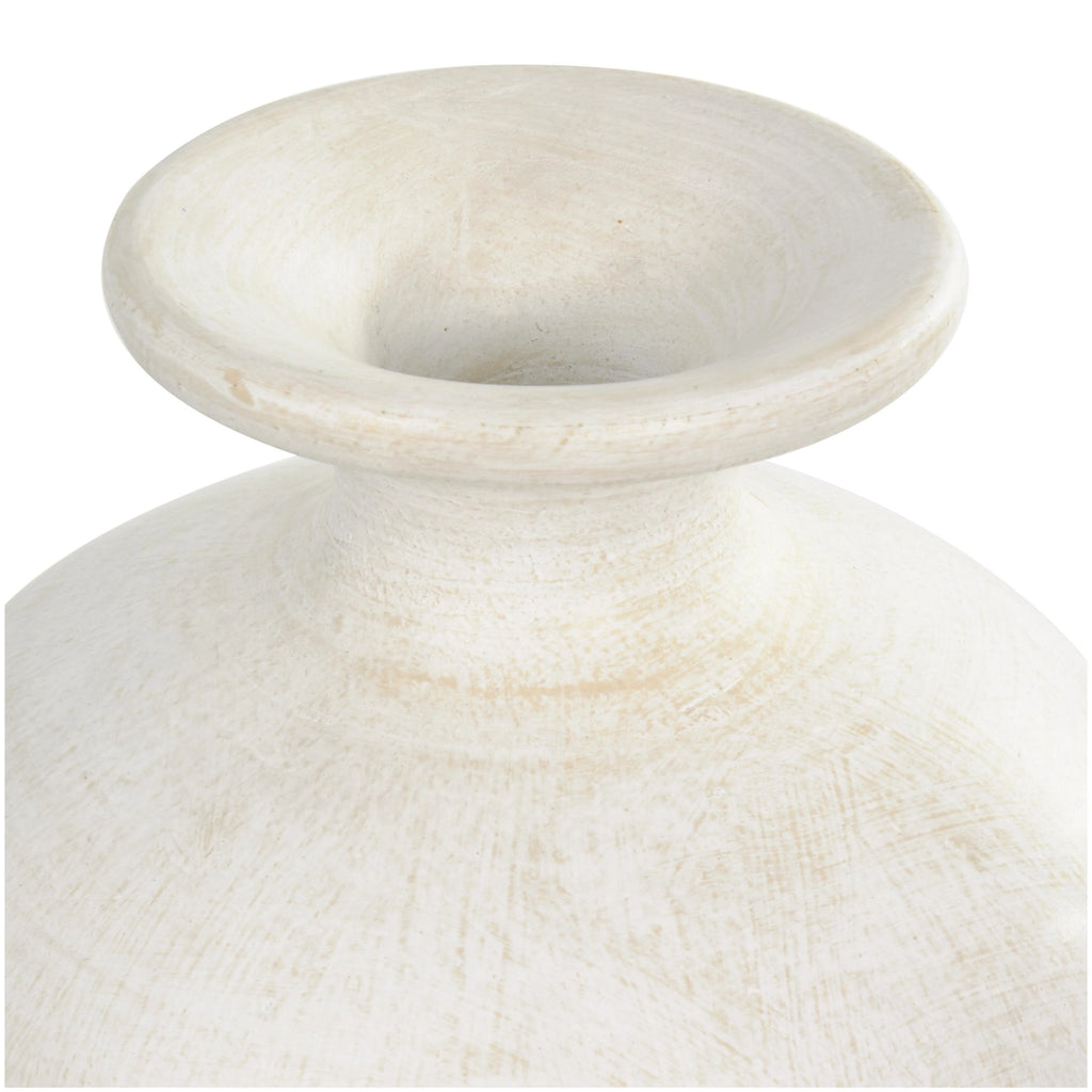Ceramic Tall Amphora Floor Decorative Vase - White - Roche River Decor