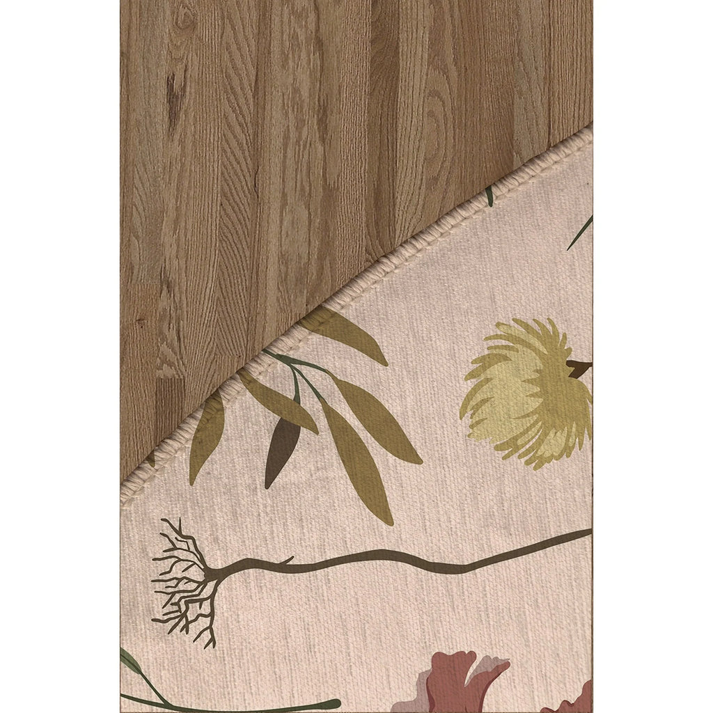 FALL BOTANICALS BLUSH Kitchen Mat By Kavka Designs