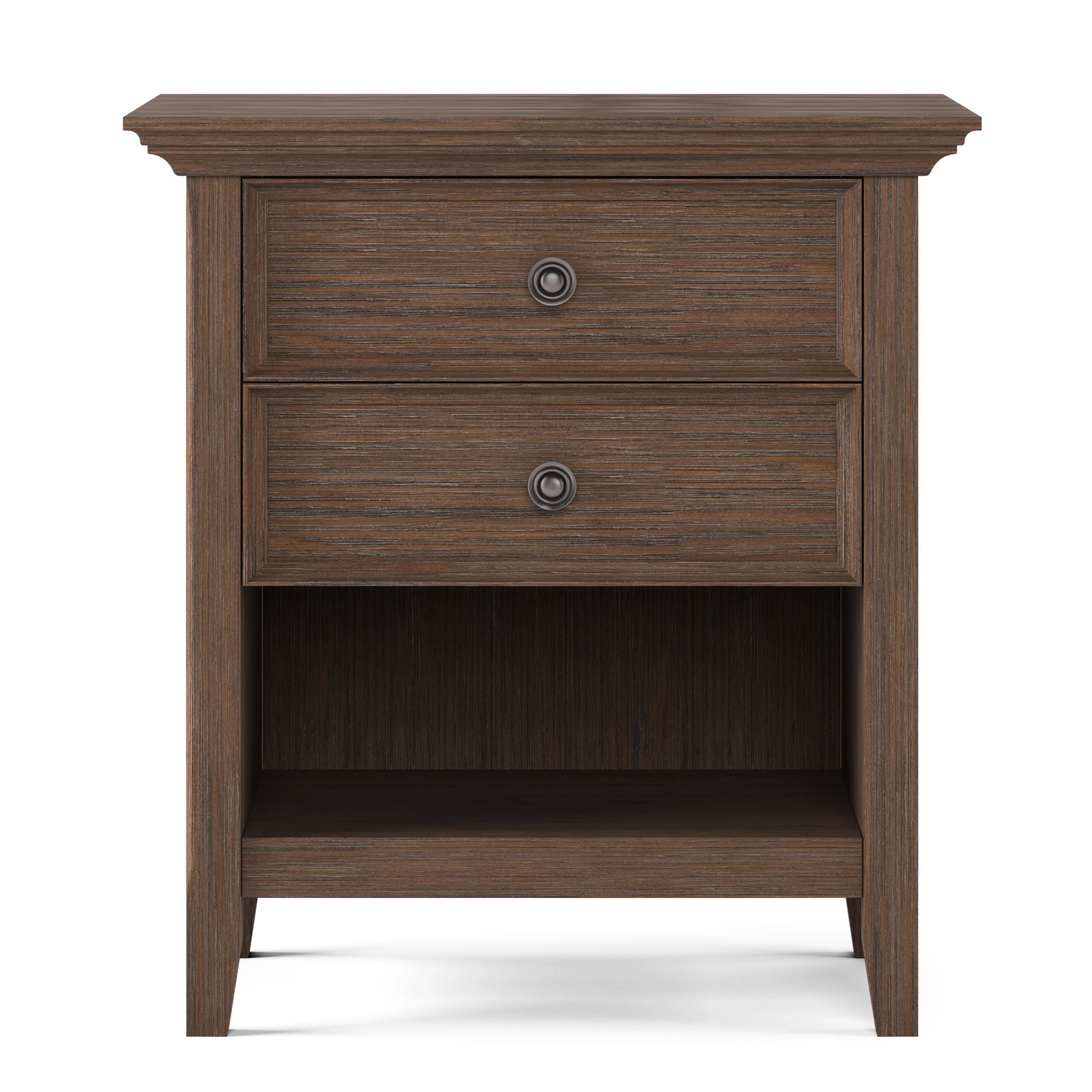 WYNDENHALL Halifax SOLID WOOD 24 inch Wide Bedside Nightstand Table