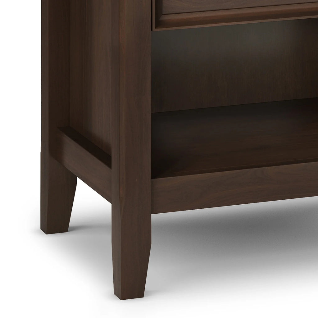 WYNDENHALL Halifax SOLID WOOD 24 inch Wide Bedside Nightstand Table