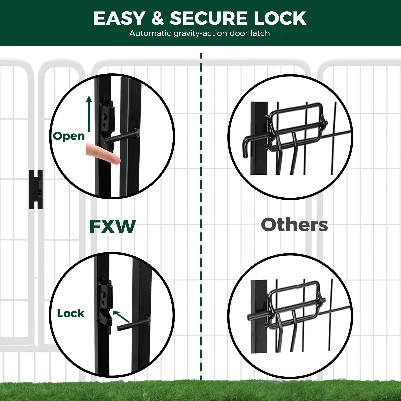 FXW Rollick Unleashed Dog Playpen - 32" for Small Dogs