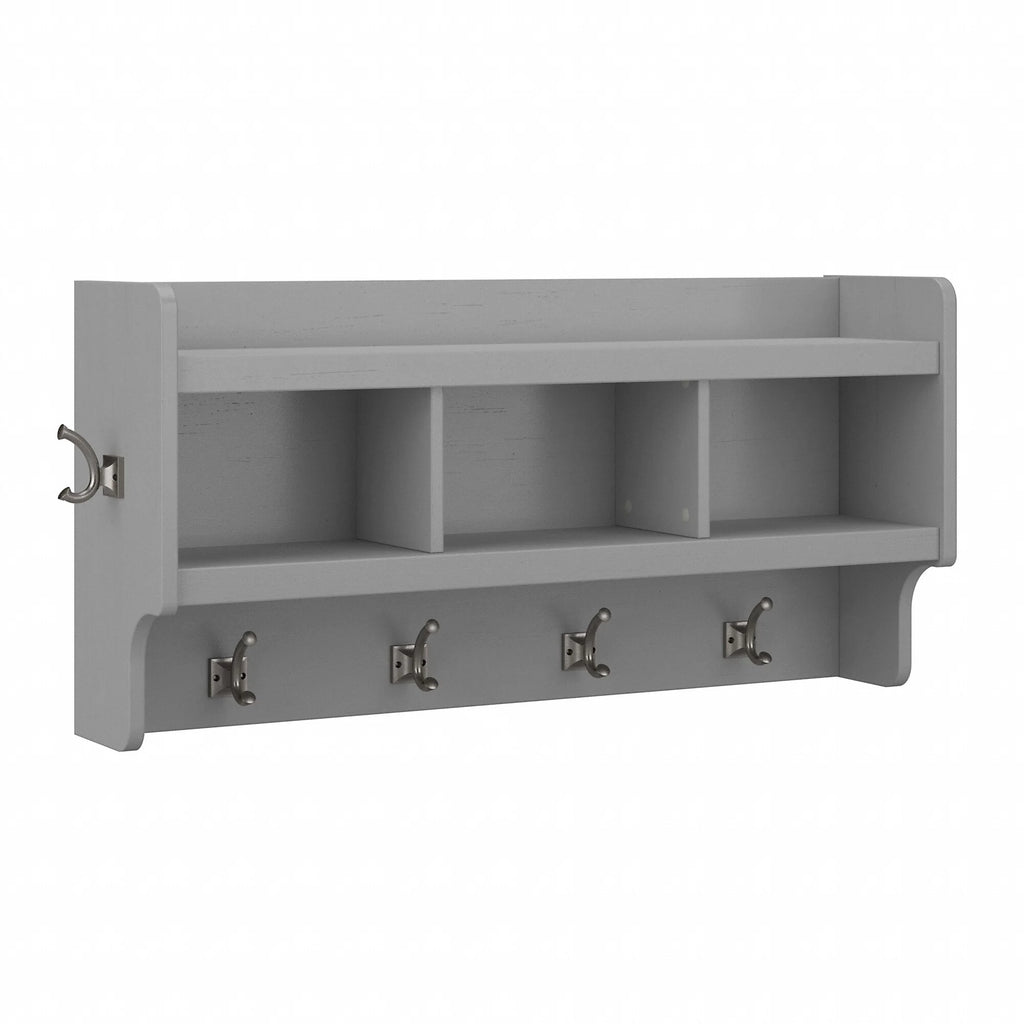 Woodland 40W Wall Mounted Coat Rack with Shelf by Bush Furniture