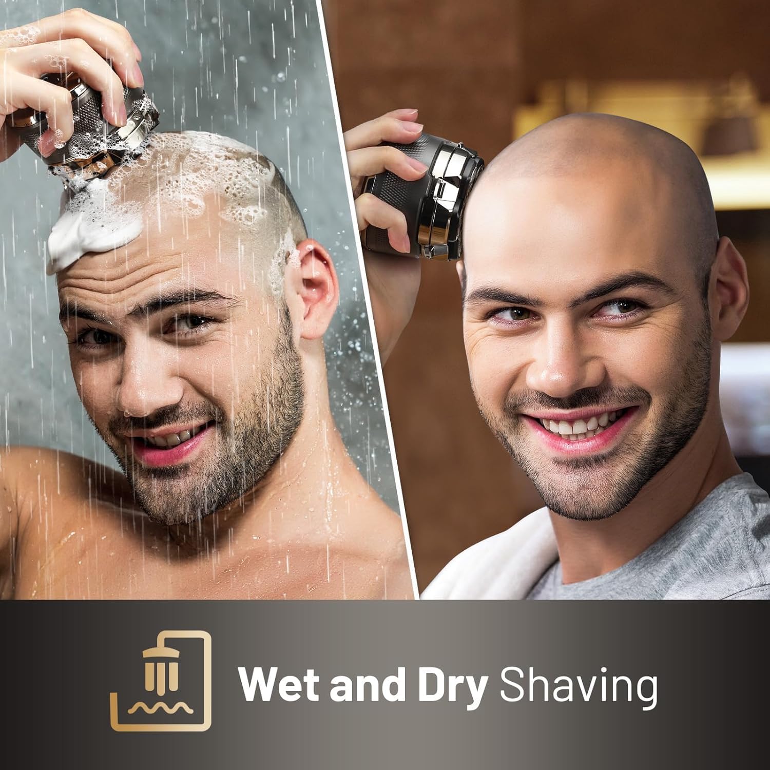 Wyklaus Waterproof Hypoallergenic Head & Face Shaver