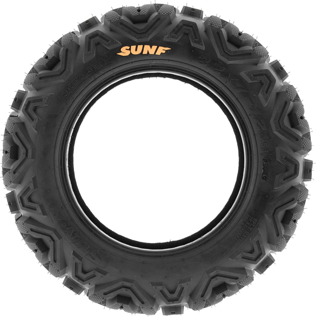 SUNF Power.I ATV UTV All-Terrain Tires Set of 4 25X8-12 25X10-12