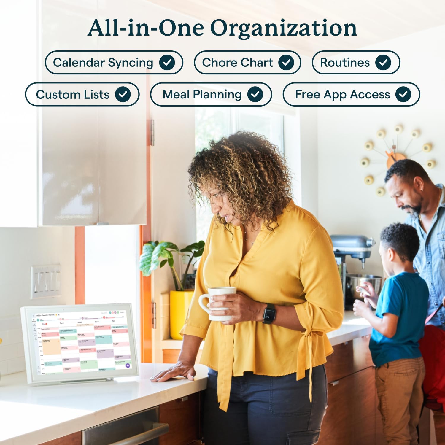 SKYLIGHT 15-Inch Digital Wall Planner & Chore Chart 2025