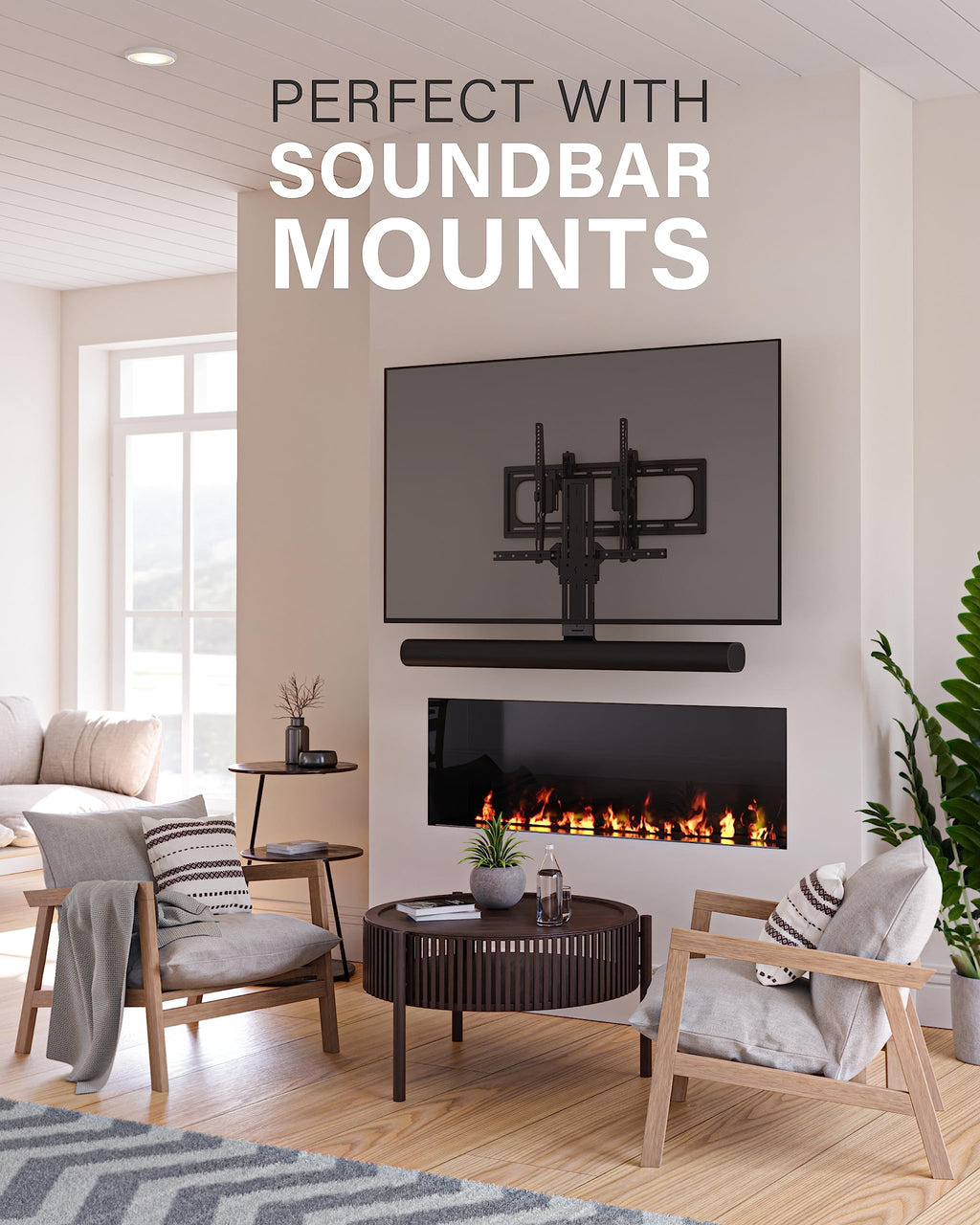 SANUS Tilting TV Wall Mount for Large TVs Up to 90��