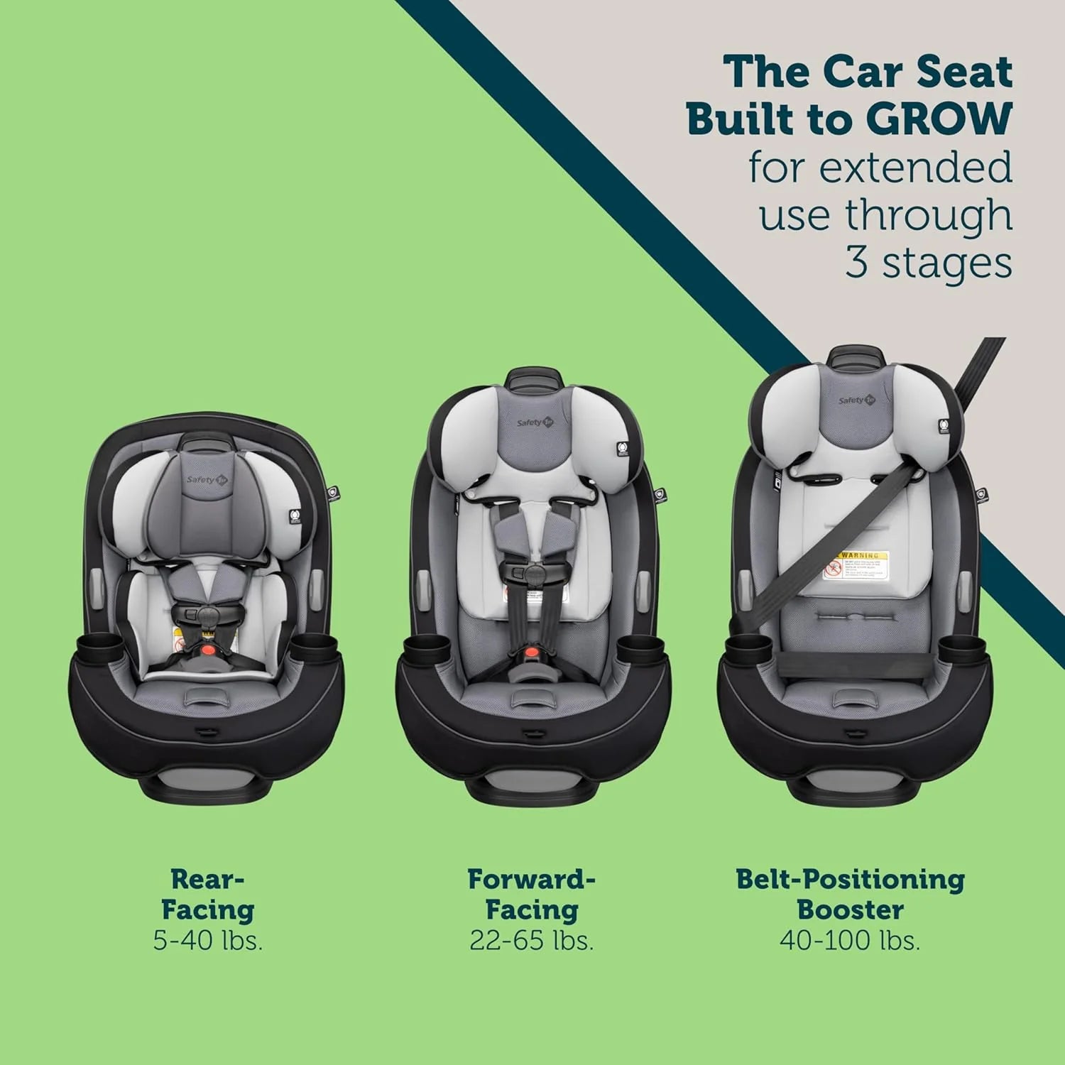 SAFETY 1ST Grow And Go All-In-One Convertible Car Seat