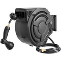 Hose Reel 1/2 in x 100 ft, 180掳 Swivel Wall-Mounted Garden Hose Reel