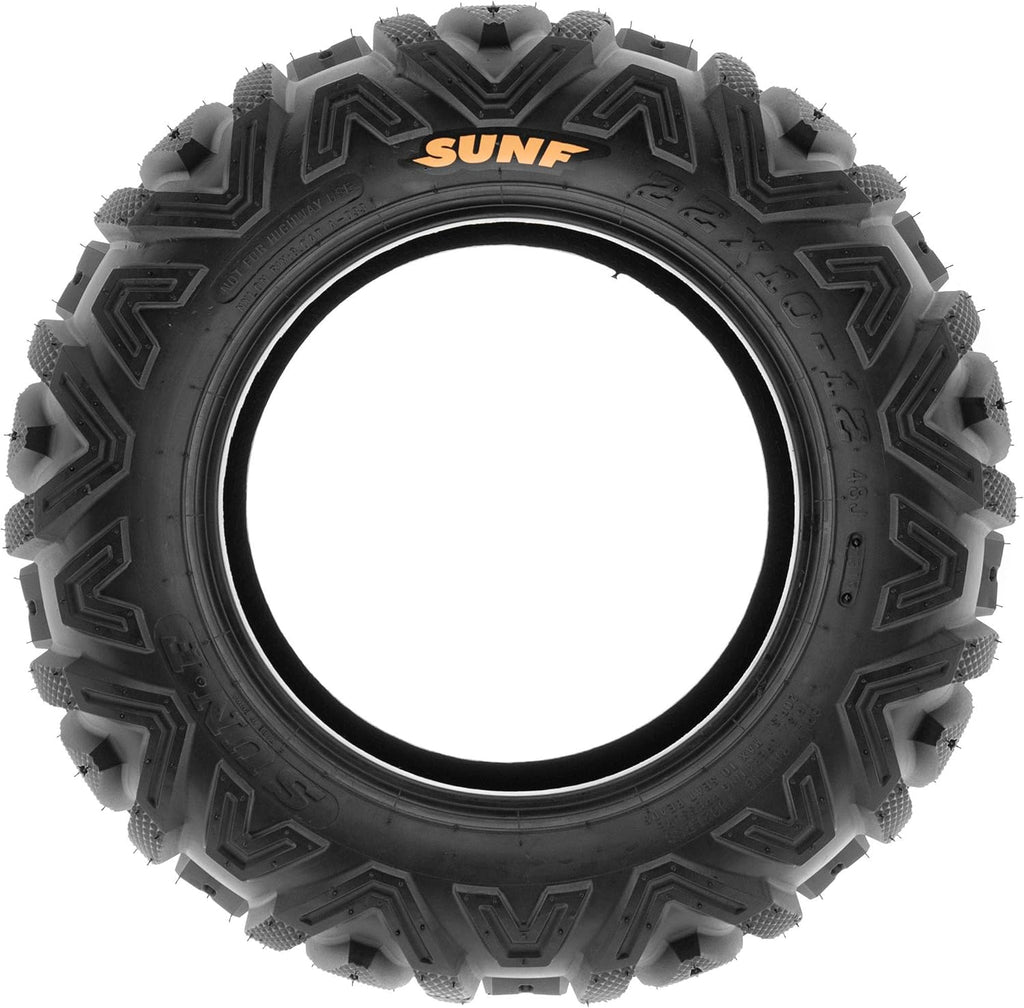 SUNF Power.I ATV UTV All-Terrain Tires Set of 4 25X8-12 25X10-12