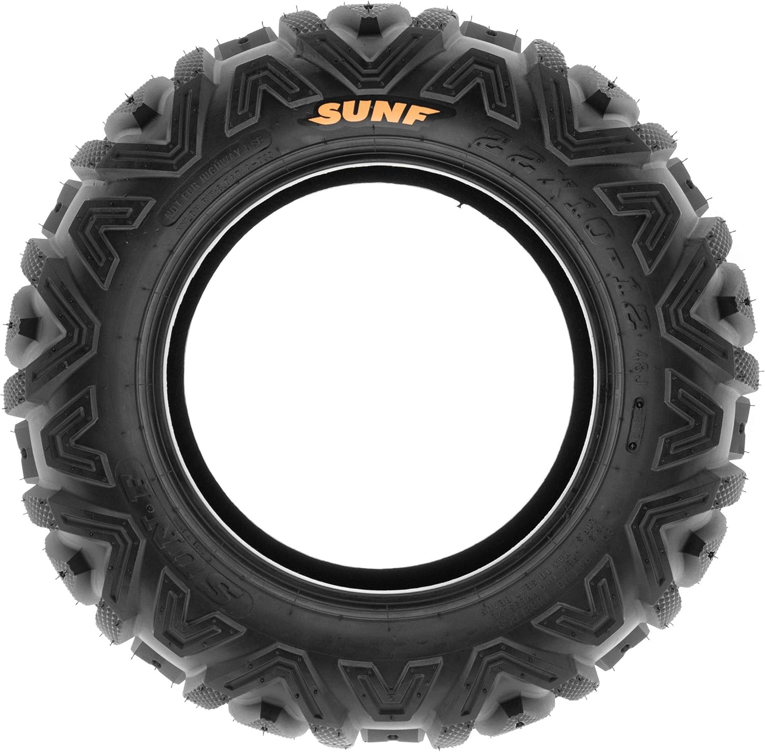SUNF Power.I ATV UTV All-Terrain Tires Set of 4 25X8-12 25X10-12