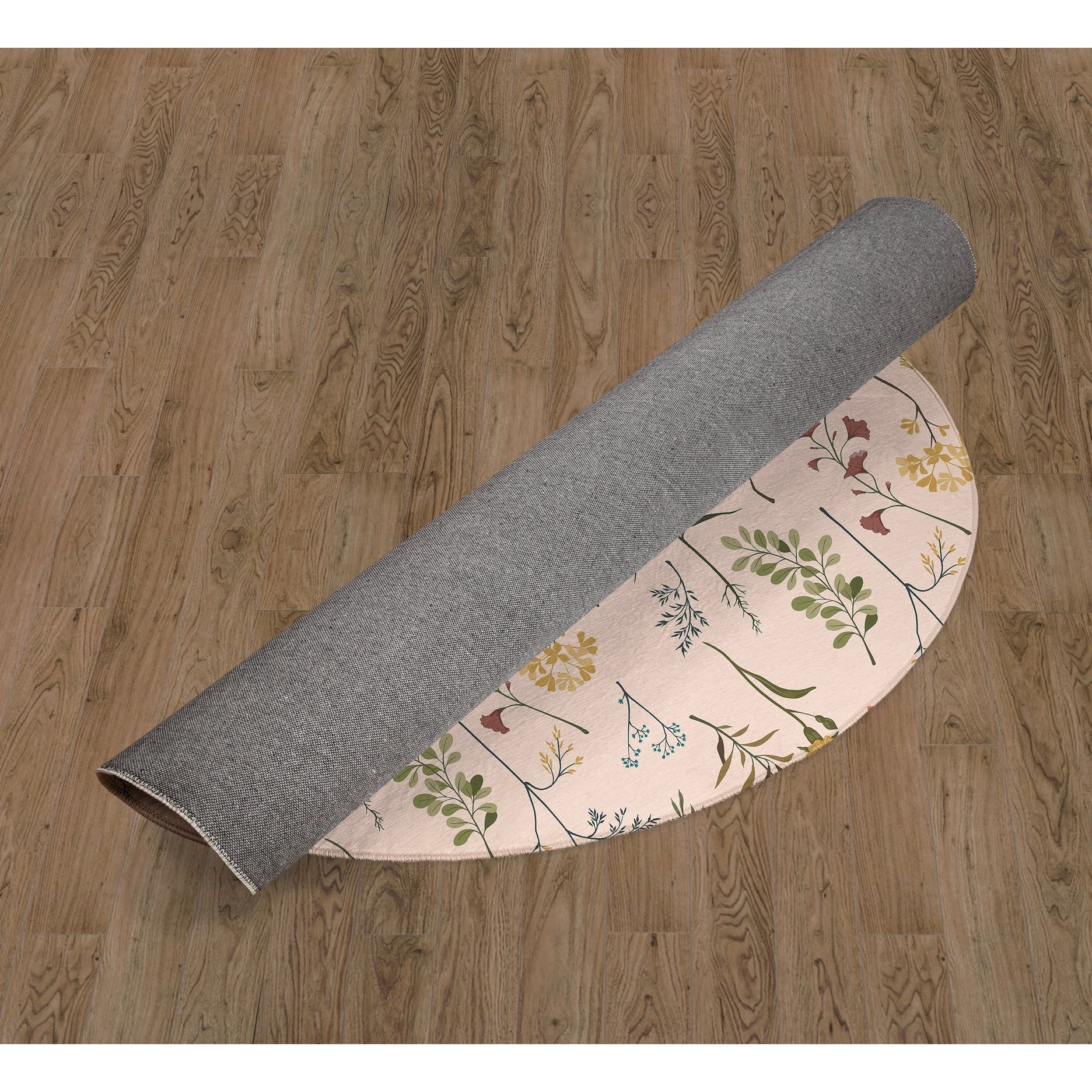 FALL BOTANICALS BLUSH Kitchen Mat By Kavka Designs