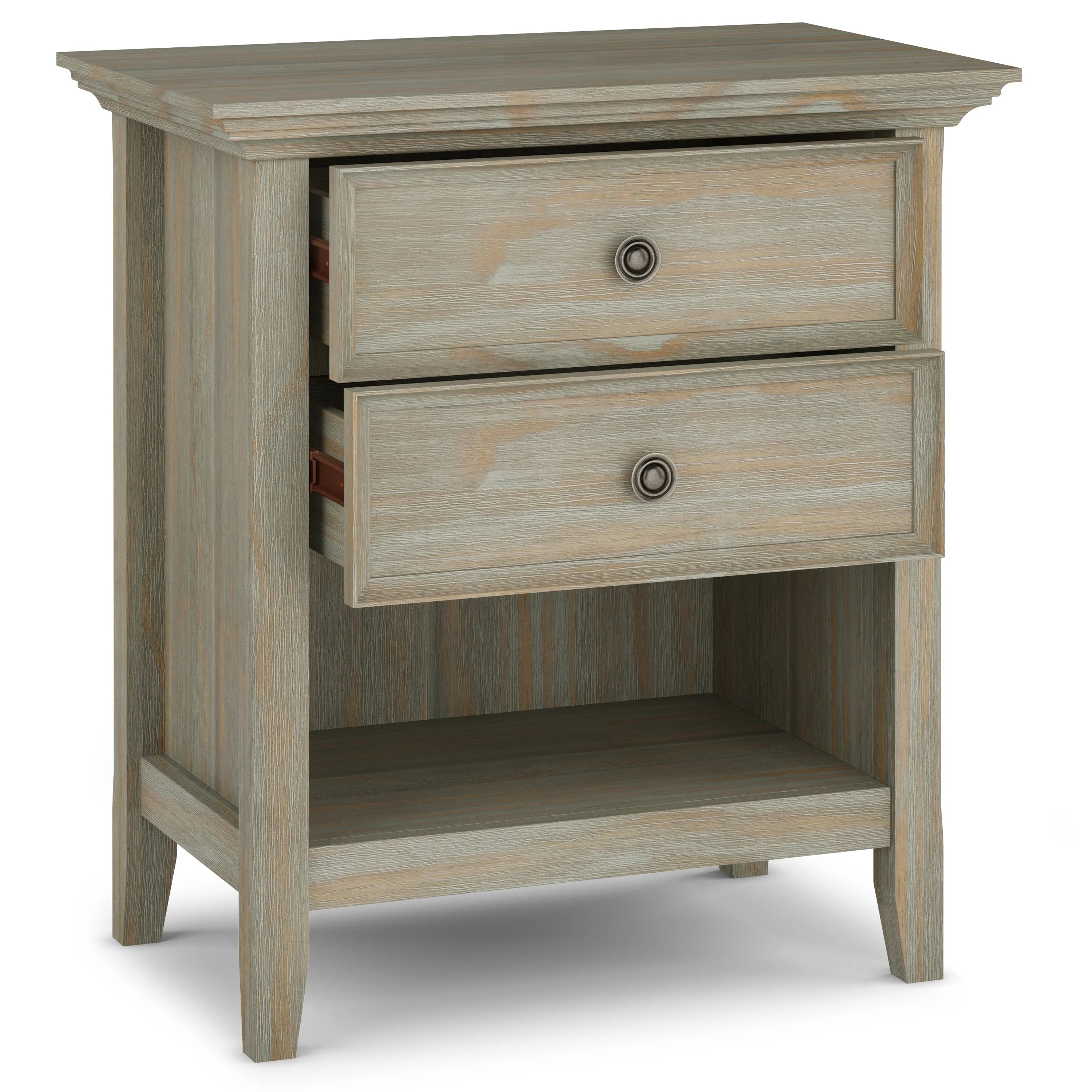 WYNDENHALL Halifax SOLID WOOD 24 inch Wide Bedside Nightstand Table
