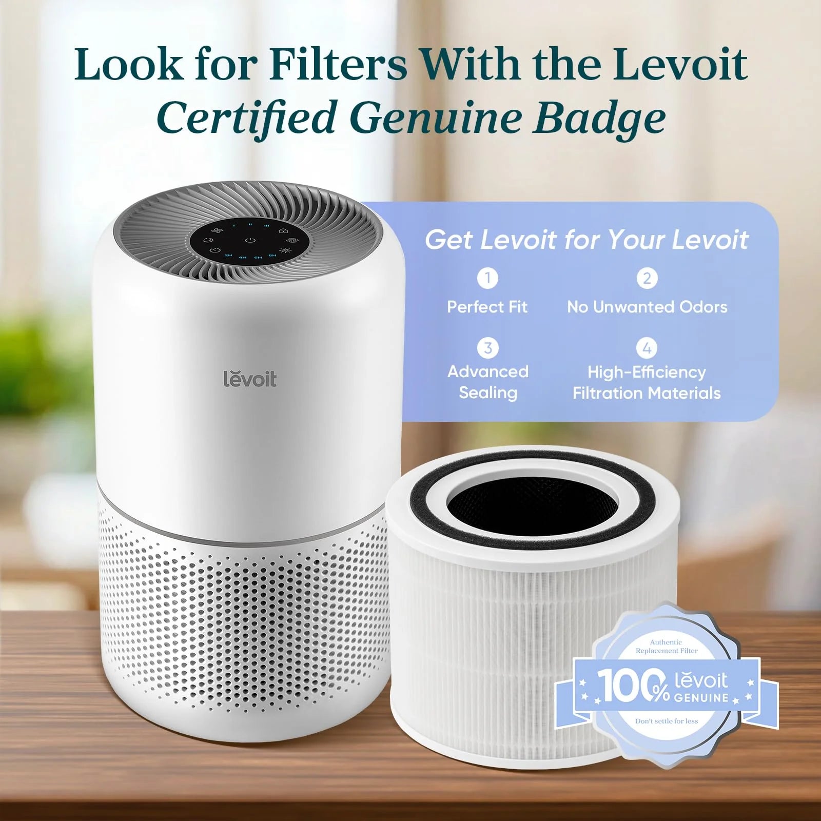 LEVOIT Core300-P Air Purifier for Home Allergens & Pets