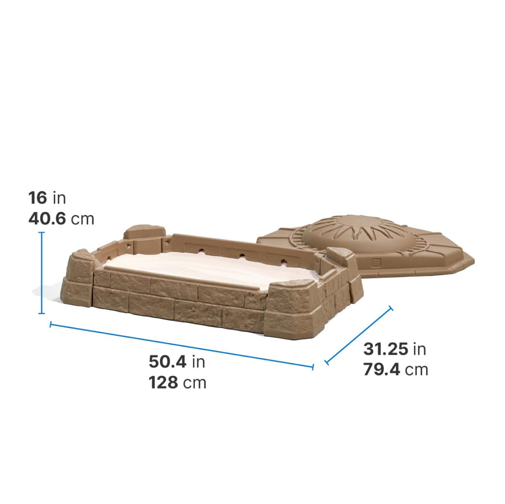 Step2 Naturally Playful Sandbox II, Kids Sand Activity Sensory Play Pit