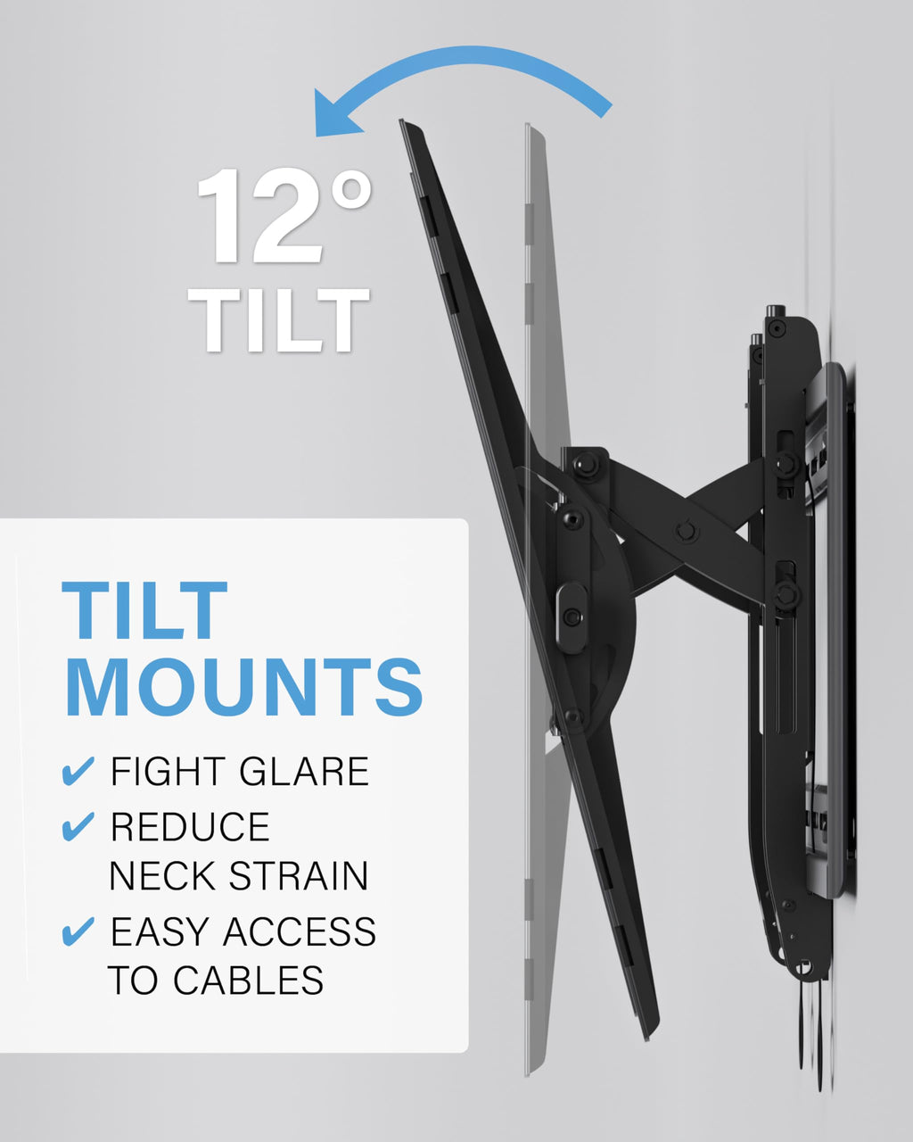 SANUS Tilting TV Wall Mount for Large TVs Up to 90��