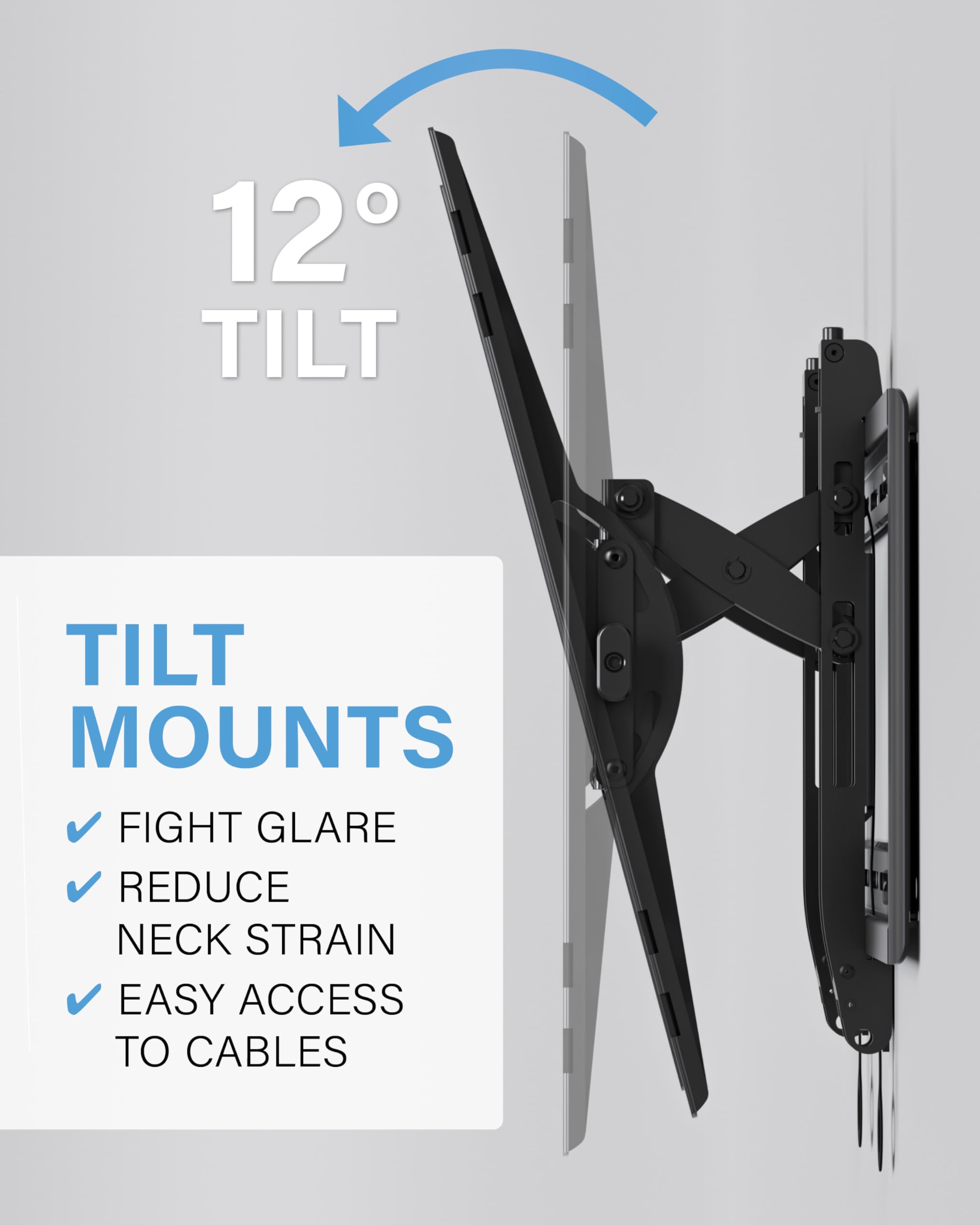 SANUS Tilting TV Wall Mount for Large TVs Up to 90��