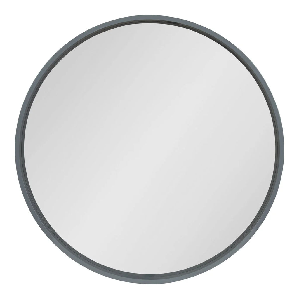 Kate and Laurel Travis Round Wood Accent Wall Mirror