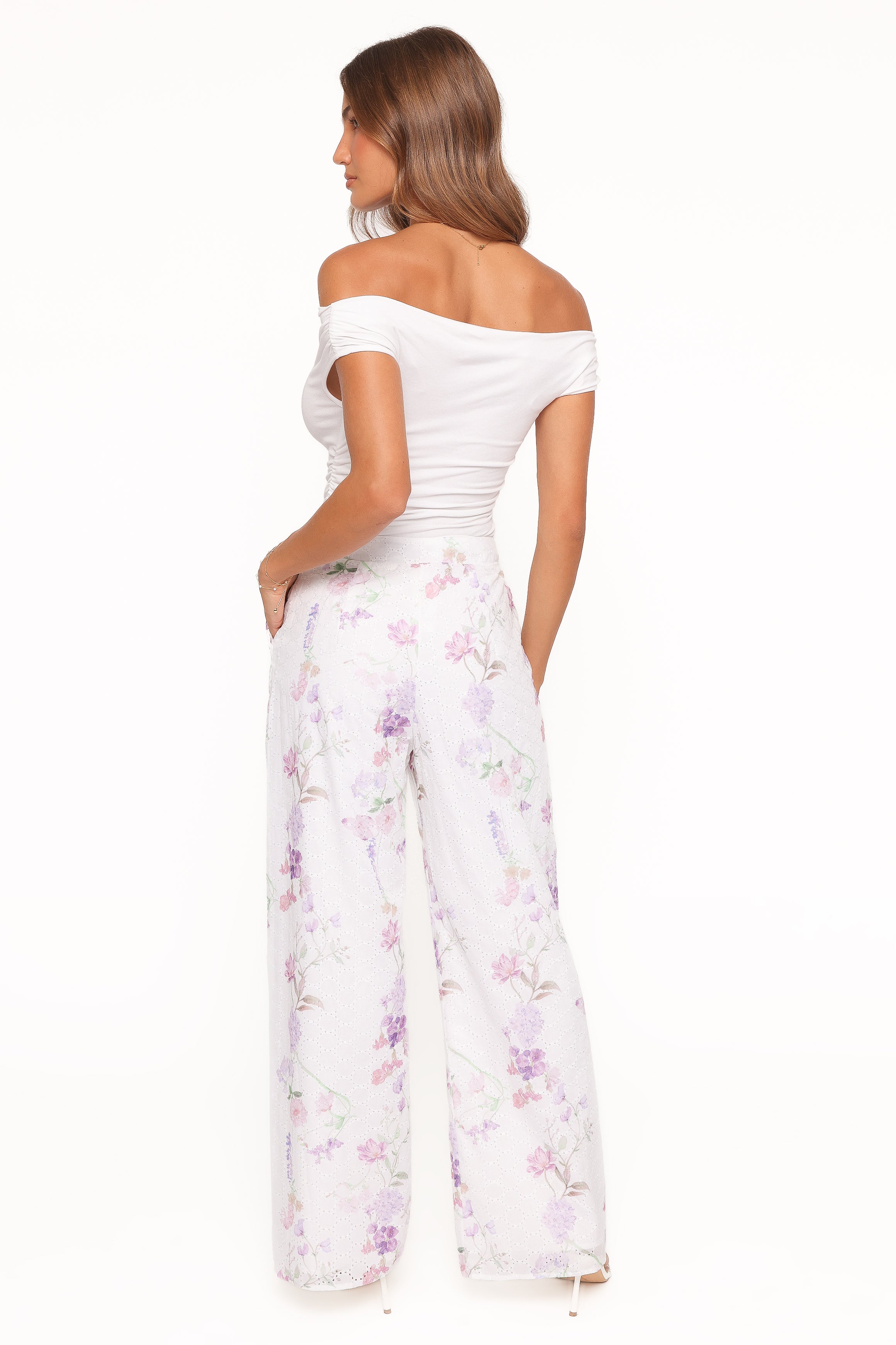 Adams Fitted Pant - Purple Floral